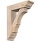 Ekena Millwork Balboa Traditional Smooth Bracket w/ Offset Brace, Douglas Fir, 5 1/2"W x 18"D x 22"H BKT0604X18X22BOA01SDF - alternate 1